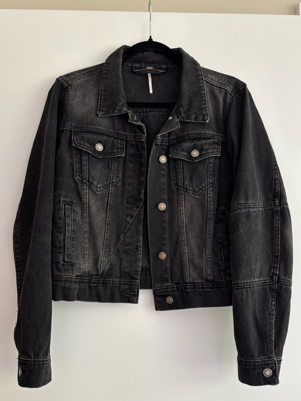 Free People Black Denim Jacket